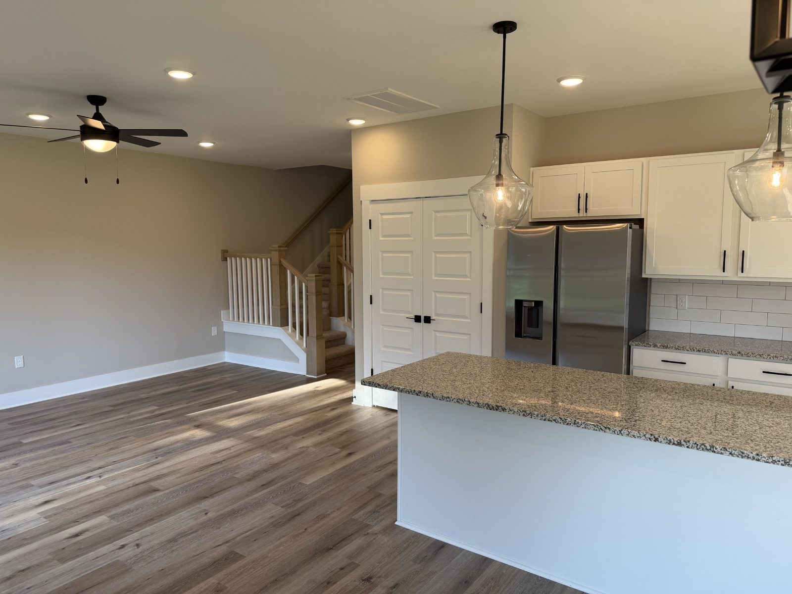 Kitchen island with granite counters at 1632 Parker Road